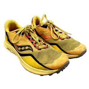 Saucony Peregrine 12 Sneakers 8.5 Women's Yellow Running Training Sportswear Gym